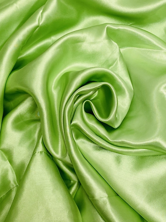 Lime Green Satin
